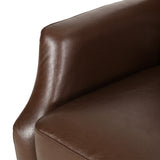 Sadlier Contemporary Faux Leather Tufted Pushback Recliners, Dark Brown Noble House