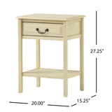 Banks Acacia Wood Accent Table Noble House