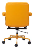 Zuo Modern Smiths 100% Polyurethane, Plywood, Steel, Aluminum Alloy Modern Commercial Grade Office Chair Yellow 100% Polyurethane, Plywood, Steel, Aluminum Alloy