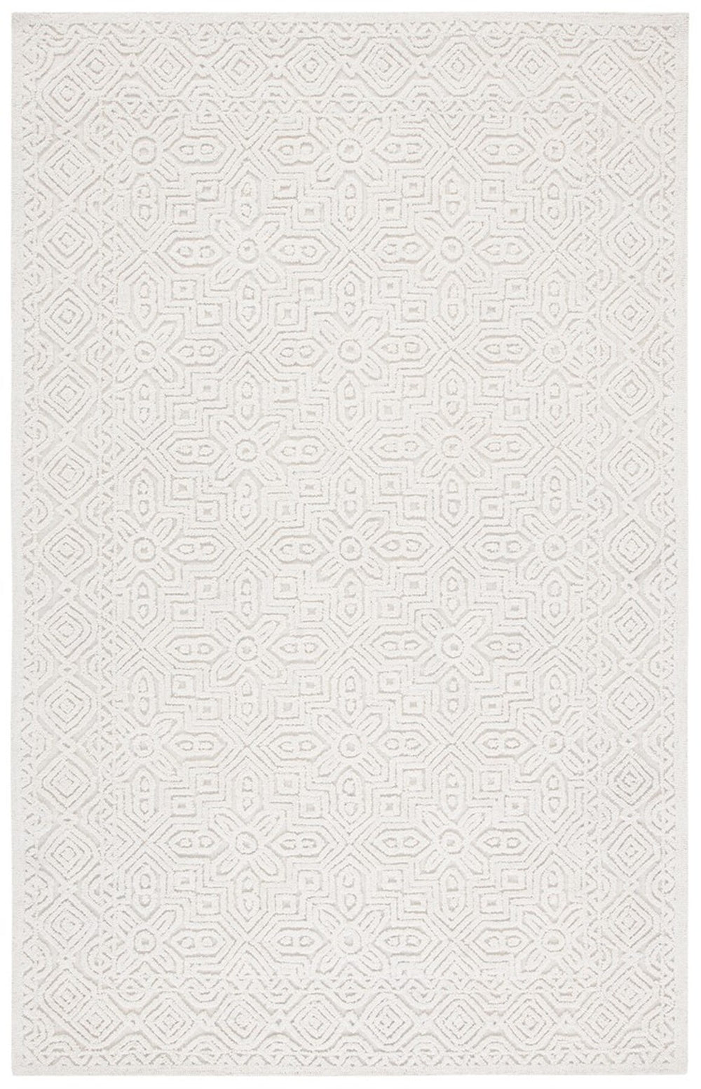 Safavieh Textural 101 Hand Tufted 80% Wool and 20% Cotton Contemporary Rug TXT101A-10SQ