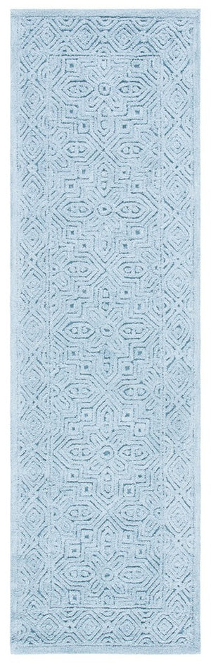 Textural 101 Hand Tufted 80% Wool 20% Cotton Contemporary Rug Blue 80% Wool 20% Cotton TXT101M-9