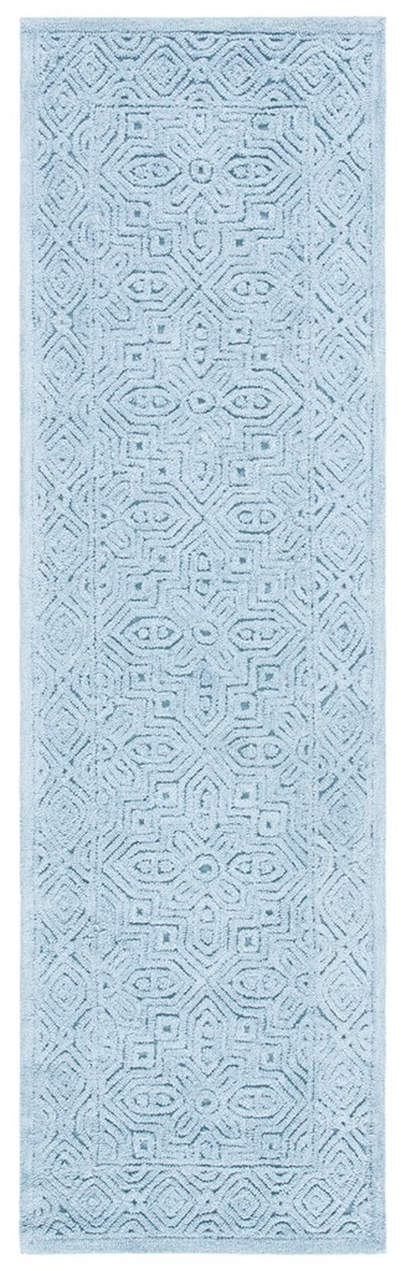 Textural 101 Hand Tufted 80% Wool 20% Cotton Contemporary Rug Blue 80% Wool 20% Cotton TXT101M-9