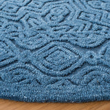 Textural 101 Hand Tufted 80% Wool 20% Cotton Contemporary Rug Dark Blue 80% Wool 20% Cotton TXT101N-9