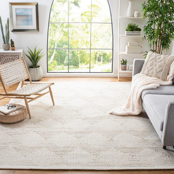 Safavieh Textural 102 Hand Tufted 80% Wool and 20% Cotton Contemporary Rug TXT102A-214
