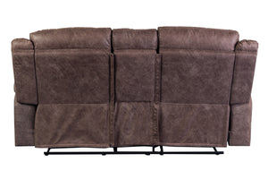 Porter Designs Carrizo Contemporary Reclining Console Love Brown 03-180C-02-7621