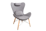 VIG Furniture Modrest Britt Modern Grey Fabric Accent Chair VGOBTY118-GRY VGOBTY118-GRY