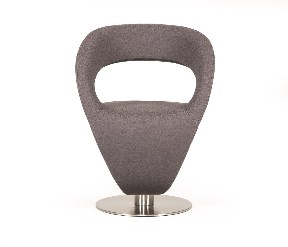 VIG Furniture Modrest Alya Modern Grey Fabric Lounge Chair VGOBTY44-F-GRY VGOBTY44-F-GRY