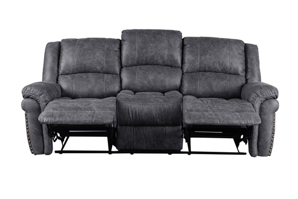 Porter Designs Socorro Contemporary Reclining Sofa Gray 03-180C-01-7625