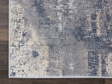 Nourison Rustic Textures RUS06 Painterly Machine Made Power-loomed Indoor Area Rug Grey/Beige 9'3" x 12'9" 99446462268