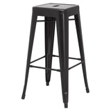 Metropolis Metal Backless Counter Stool - Set of 4