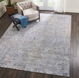 Nourison Ellora ELL04 Modern Handmade Knotted Indoor only Area Rug Graphite 9'9" x 13'9" 99446385048