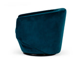 VIG Furniture Divani Casa Tyson - Modern Dark Teal Fabric Accent Chair VGKKKFA1032-BLU-3