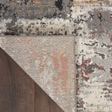 Nourison Ludlow LDW02 Contemporary Machine Made Power-loomed Indoor only Area Rug Grey/Multi 7'10" x 9'10" 99446783578