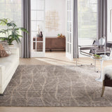 Nourison Ellora ELL02 Tribal Handmade Knotted Indoor only Area Rug Sand 7'9" x 9'9" 99446384768