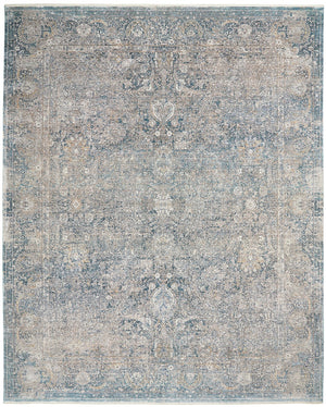 Nourison Starry Nights STN01 Farmhouse & Country Machine Made Loom-woven Indoor Area Rug Cream Blue 9'10" x 12'6" 99446737519