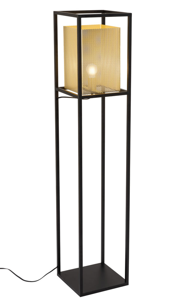 Zuo Modern Yves Steel Modern Commercial Grade Floor Lamp Gold, Black Steel