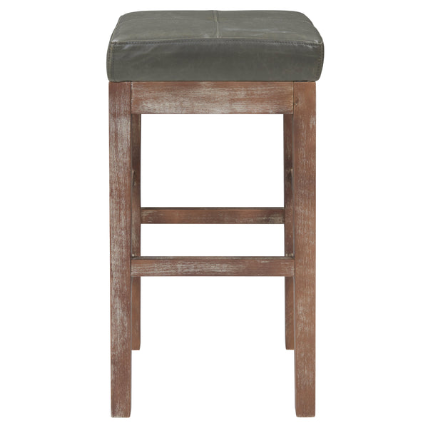 Valencia Backless Bonded Leather Counter Stool with Solid Birch Frame – Perfect for Any Decor Style!