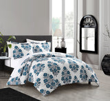 Chic Home Yazmin Bed In a Bag Duvet Set Blue Twin