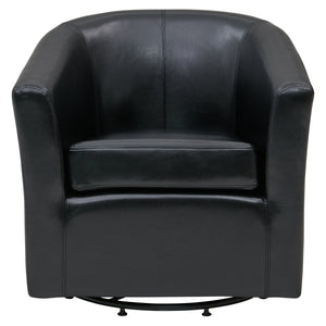 Hayden 360-Degree Swivel Tub Chair – Luxurious Bonded Leather, Sturdy Construction, Fully Assembled