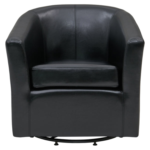 Hayden 360-Degree Swivel Tub Chair – Luxurious Bonded Leather, Sturdy Construction, Fully Assembled