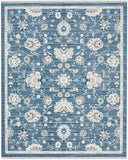 Nourison Lennox LEN01 French Country Machine Made Power-loomed Indoor only Area Rug Blue/Ivory 9' x 12' 99446887986