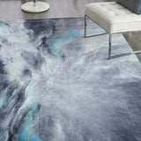 Nourison Le Reve LER06 Artistic Machine Made Tufted Indoor only Area Rug Charcoal/Multicolor 9' x 12' 99446494672