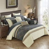 Camilia Beige King 16pc Comforter Set