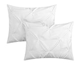 Daya White Queen 4pc Duvet Set