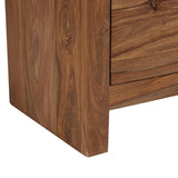 Porter Designs Urban Solid Sheesham Wood Contemporary Nightstand Brown 04-117-04-1426