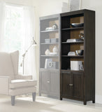 Hooker Furniture South Park Transitional Bunching Bookcase in Hardwood Solids and Maple Veneers 5078-10445