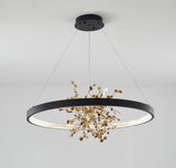 Bethel Sand Black LED Chandelier in Stainless Steel & Aluminum