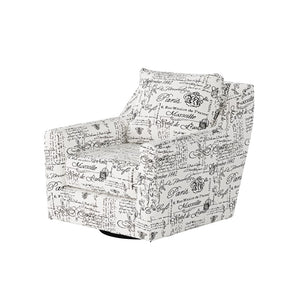 Fusion 67-02G-C Transitional Swivel Glider Chair 67-02G-C Francaise Ebony