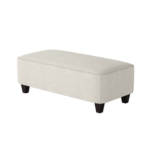 Fusion 100-C Transitional Cocktail Ottoman 100-C Sugarshack Glacier 49" Wide Cocktail Ottoman