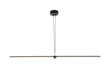 Bethel Black LED Chandelier in Metal & Acrylic