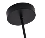 Bethel Black LED Chandelier in Metal & Silicone