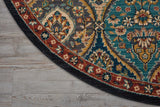 Nourison Nourison 2020 NR203 Persian Machine Made Loomed Indoor Area Rug Multicolor 7'5" x ROUND 99446363480