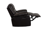 Porter Designs Shelton Leather-Look Fabric Transitional Recliner Brown 03-201-11-9806