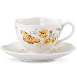 Butterfly Meadow Fritillary Cup And Saucer - Set of 4