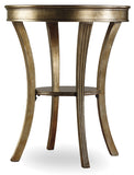 Hooker Furniture Sanctuary Traditional/Formal Hardwood Solids, Mirror Round Mirrored Accent Table - Visage 3014-50001