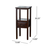 Rivera Acacia Wood Accent Table Noble House