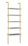 Zebra MDF, Iron Modern Commercial Grade Shelf