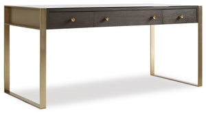 Hooker Furniture Curata Modern-Contemporary Writing Desk in Rubberwood Solids with White Oak Veneers and Metal 1600-10458-DKW