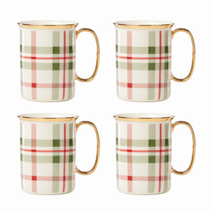 Lenox Holiday Plaid Mugs, Set of 4 894967
