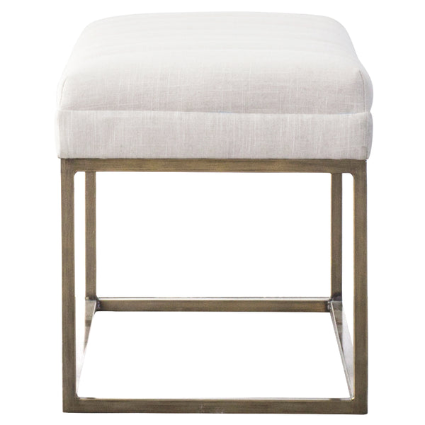 Darius Wooden Saddle Counter Stool - Stylish, Sturdy Design with Bonded Leather & Nail Head Trim