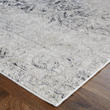 Macklaine 39FTF Polyester / Polypropylene Machine Made Distressed Rug