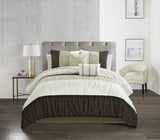 Fay Brown King 9pc Comforter Set