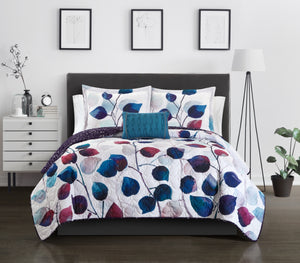 Alecto King 4pc Quilt Set