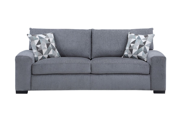 Porter Designs Clayton Soft Microfiber Modern Sofa Gray 01-207C-01-5345