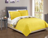 Woodside Yellow Twin 2pc Quilt Set