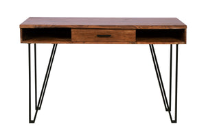 Porter Designs Banff Solid Acacia Wood Modern Desk Brown 10-190-05-1101